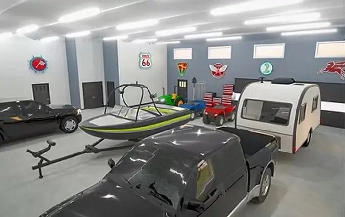 Post frame garage and living space combination